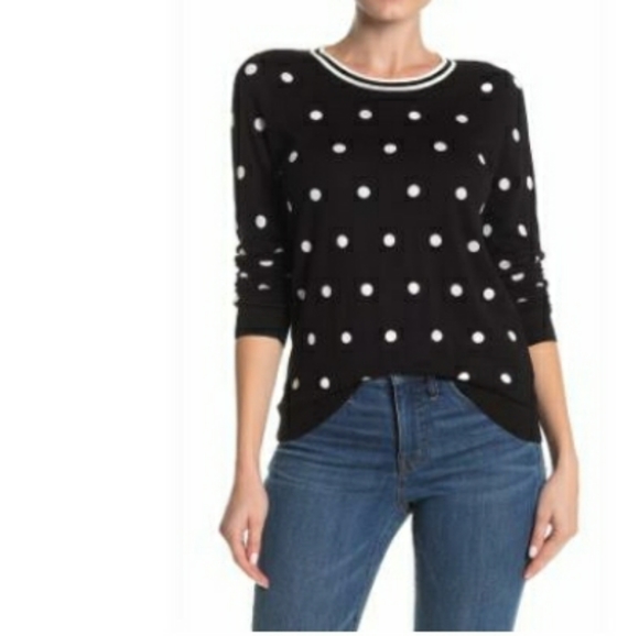 J. Crew Sweaters - J. Crew polka dot pullover sweater sz m